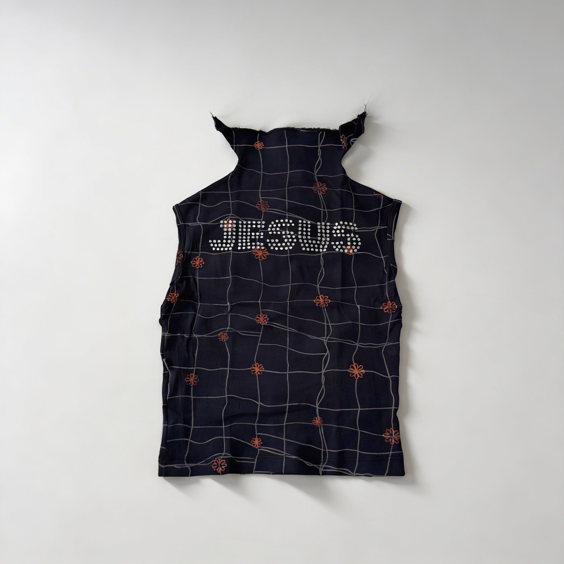 Jesus Rhinestones Crop Top