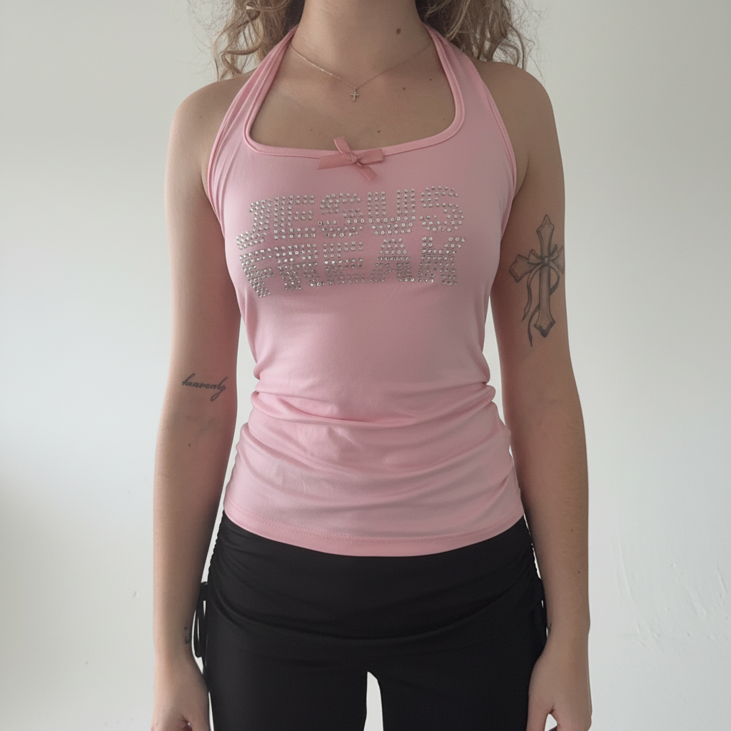 Jesus Freak Rhinestones Top