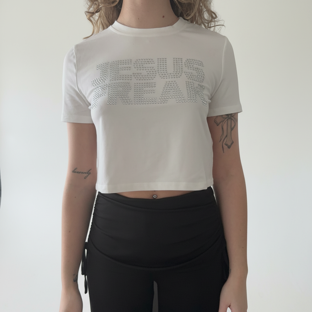 Jesus Freak Rhinestones Baby Tee