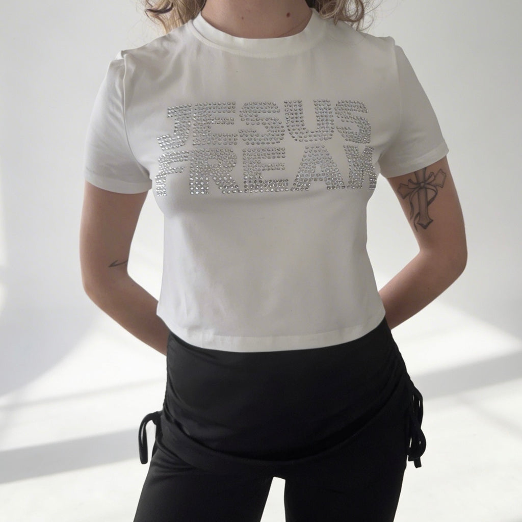 Jesus Freak Rhinestones Baby Tee
