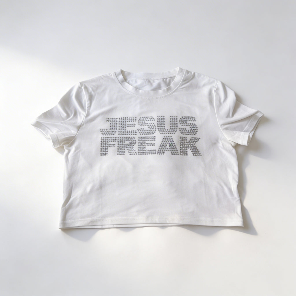 Jesus Freak Rhinestones Baby Tee