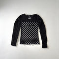 Jesus Saves Polka Dot Lace Top