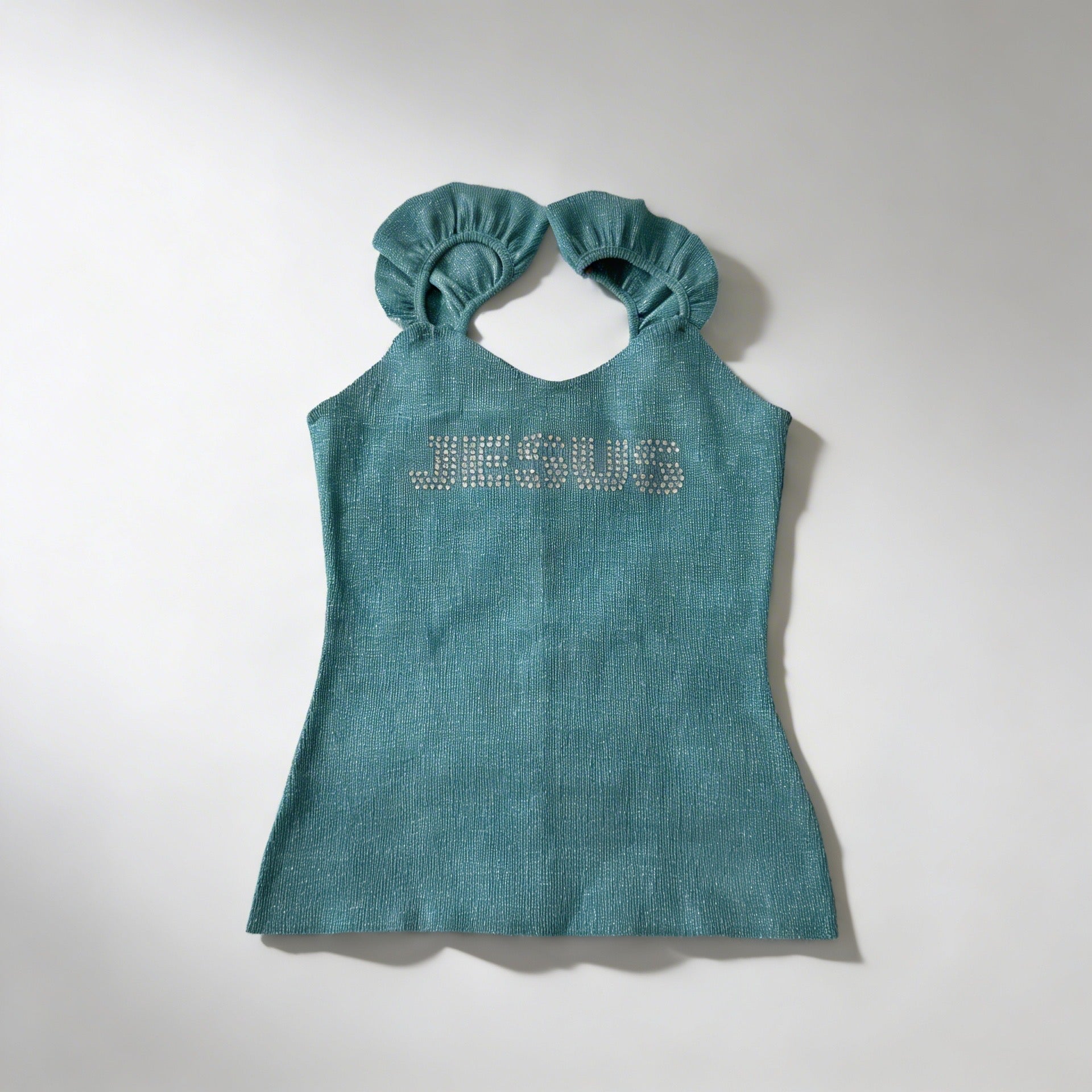 Jesus Rhinestones Top